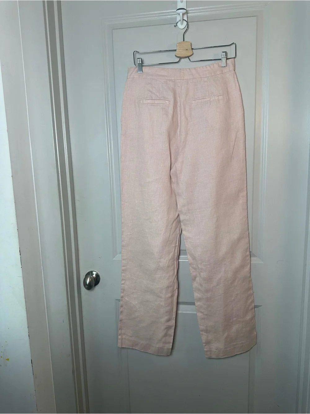 ZARA 2Piece Linen Wide Keg Pants and One Button Blazer Pant set, Medium